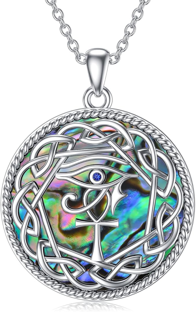 pelovny 荷鲁之眼项链 scarab 吊坠 925 纯银 普罗维登斯眼 古埃及